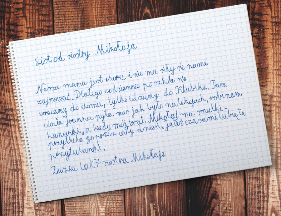 List od siostry Mikołaja