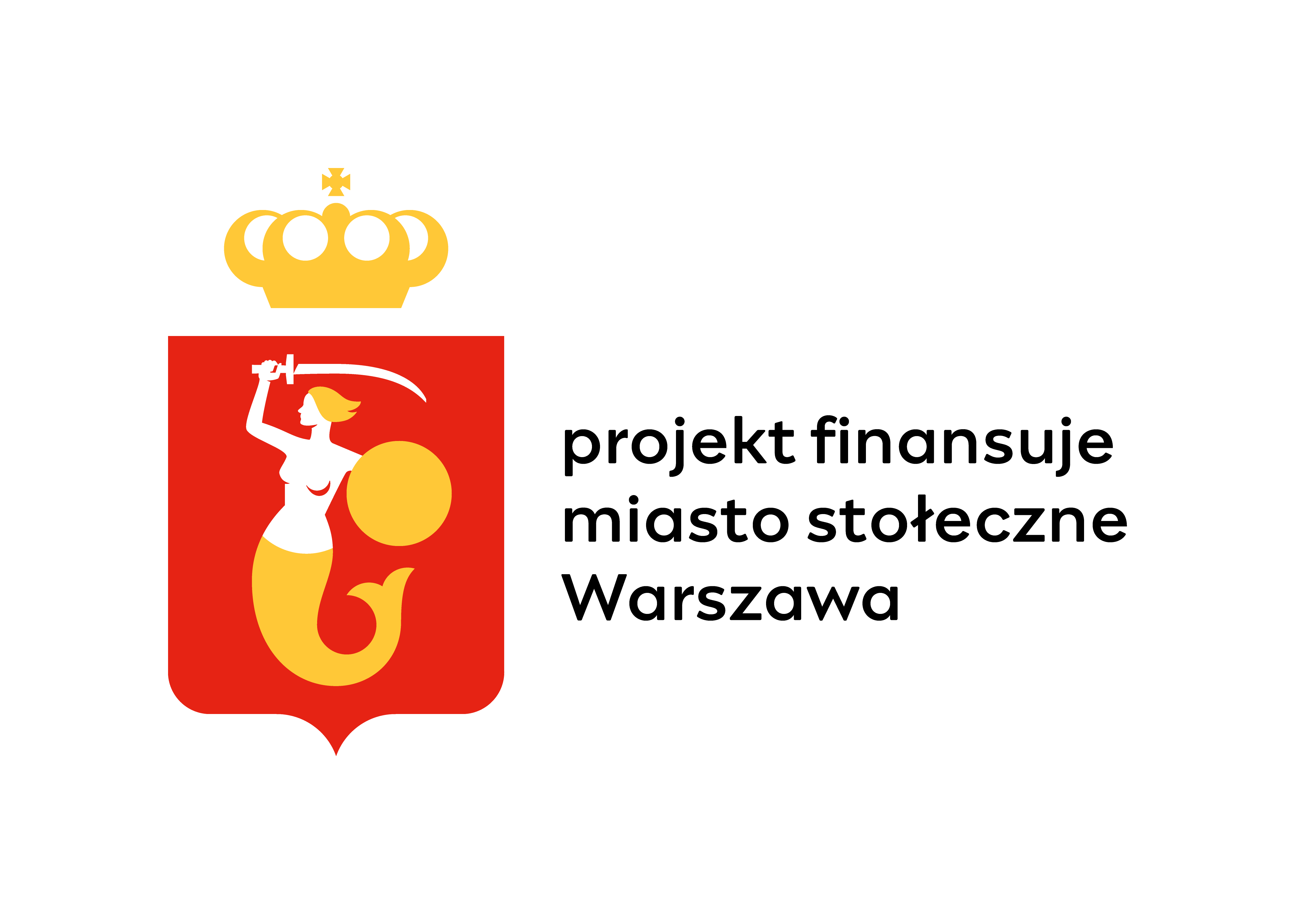 Warszawa znak RGB kolorowy projekt finansuje